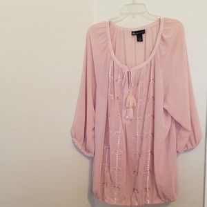 Lane Bryant Pink Shirt Blouse Size 18/20